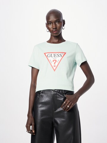 GUESS - Camisa em verde: frente