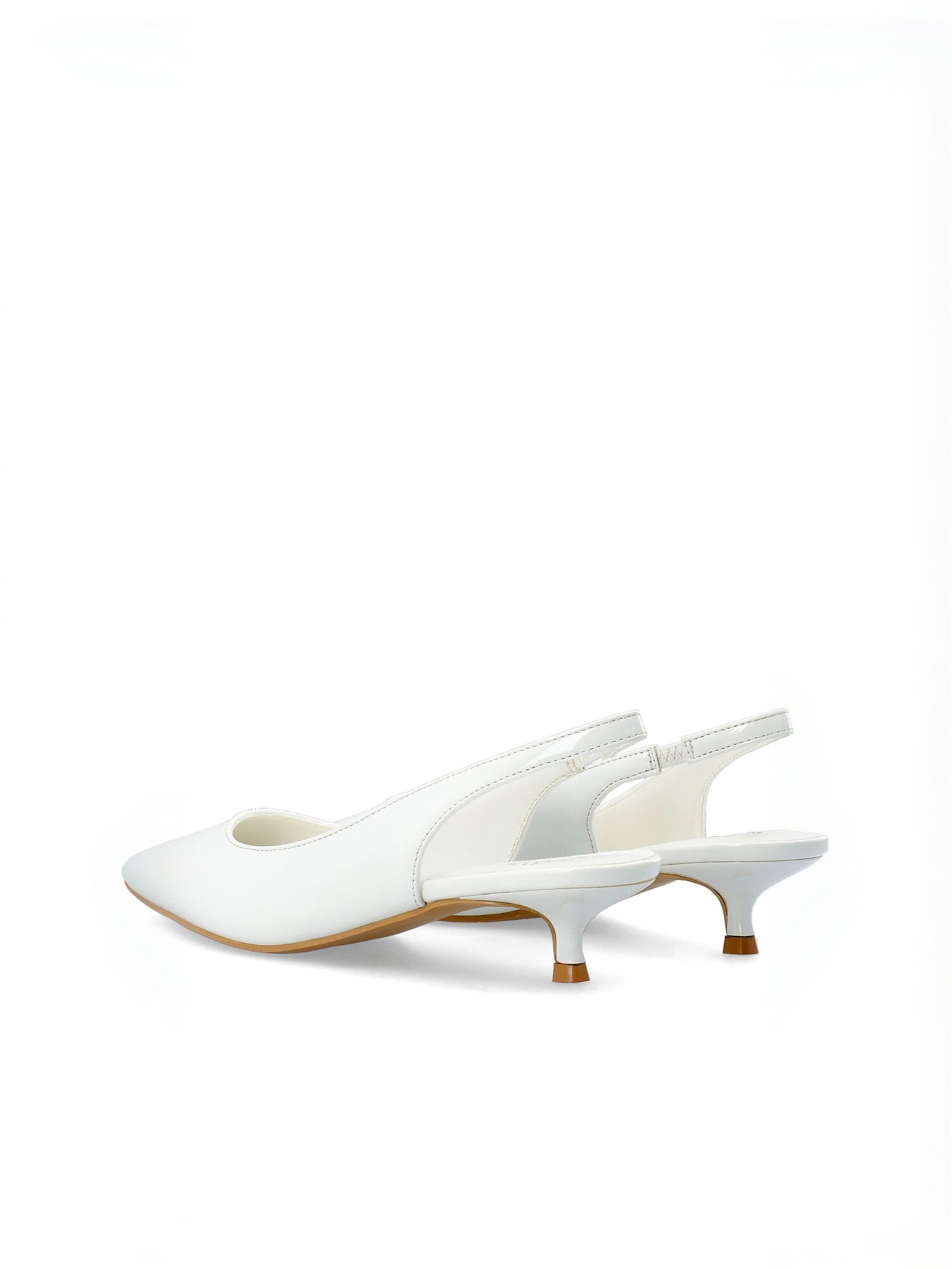 Ca'Shott - Sapatos abertos atrás ' CASANDREA ' em branco: atrás