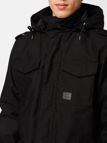 Vintage Industries Winter Parka 'Darren' in Black