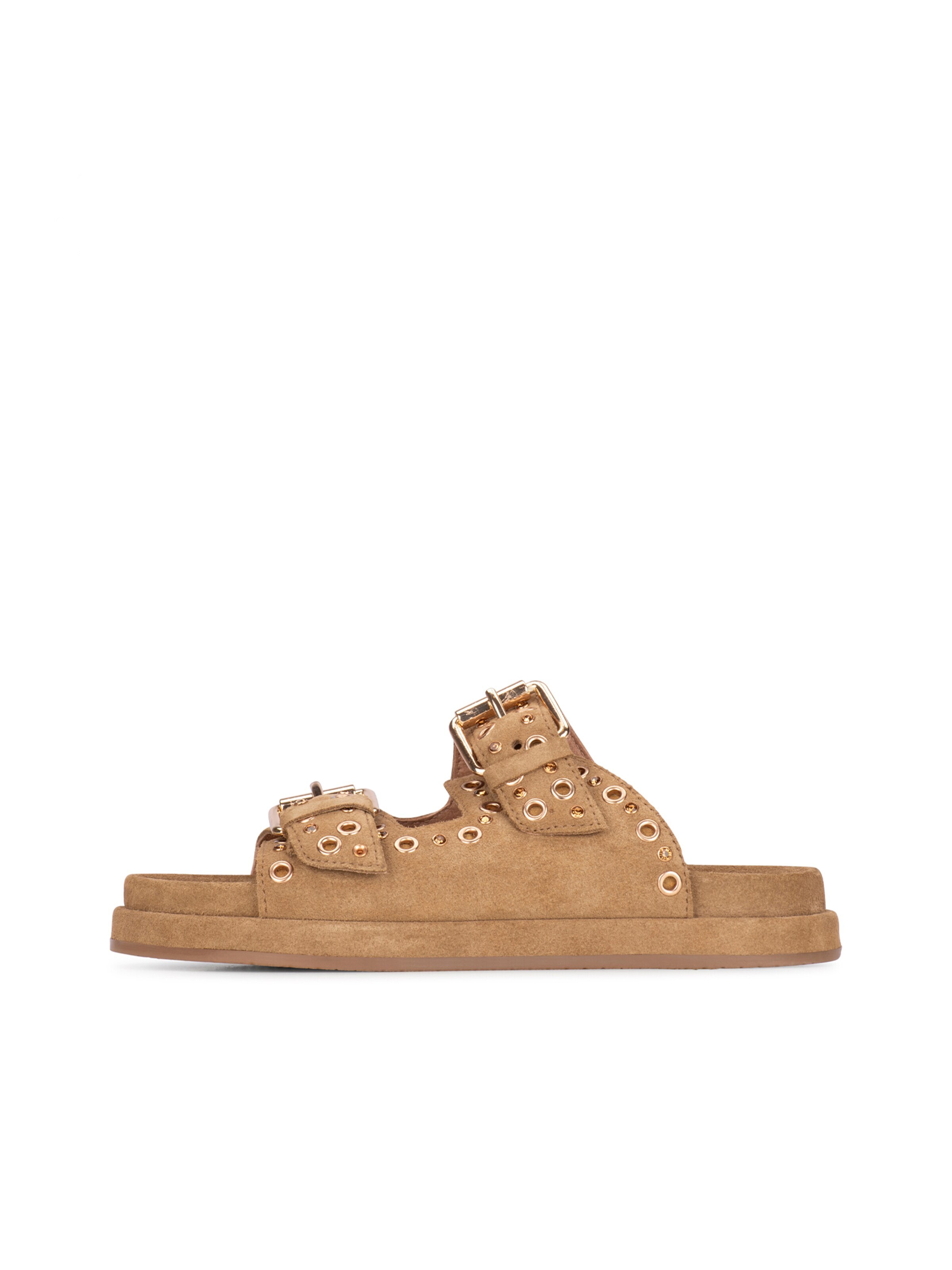 Mule 'Mag' Poelman en beige : devant