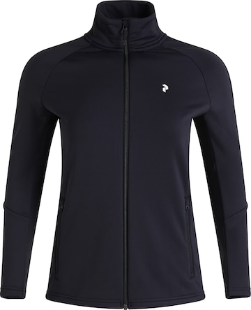 PEAK PERFORMANCE Functionele fleece jas 'Rider' in Zwart