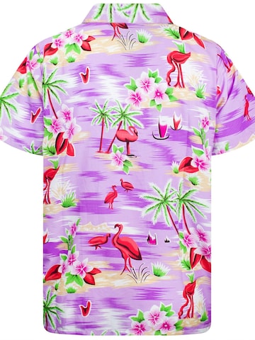 Maglietta 'Flamingos' di King Kameha in lilla