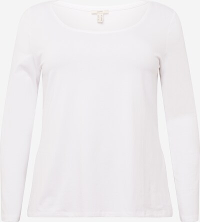 Tricou Esprit Curves pe alb, Vizualizare produs