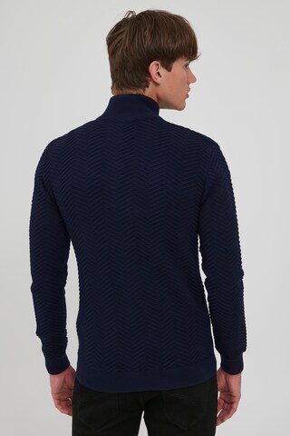 INDICODE JEANS Knit Cardigan 'Banjamino' in Blue