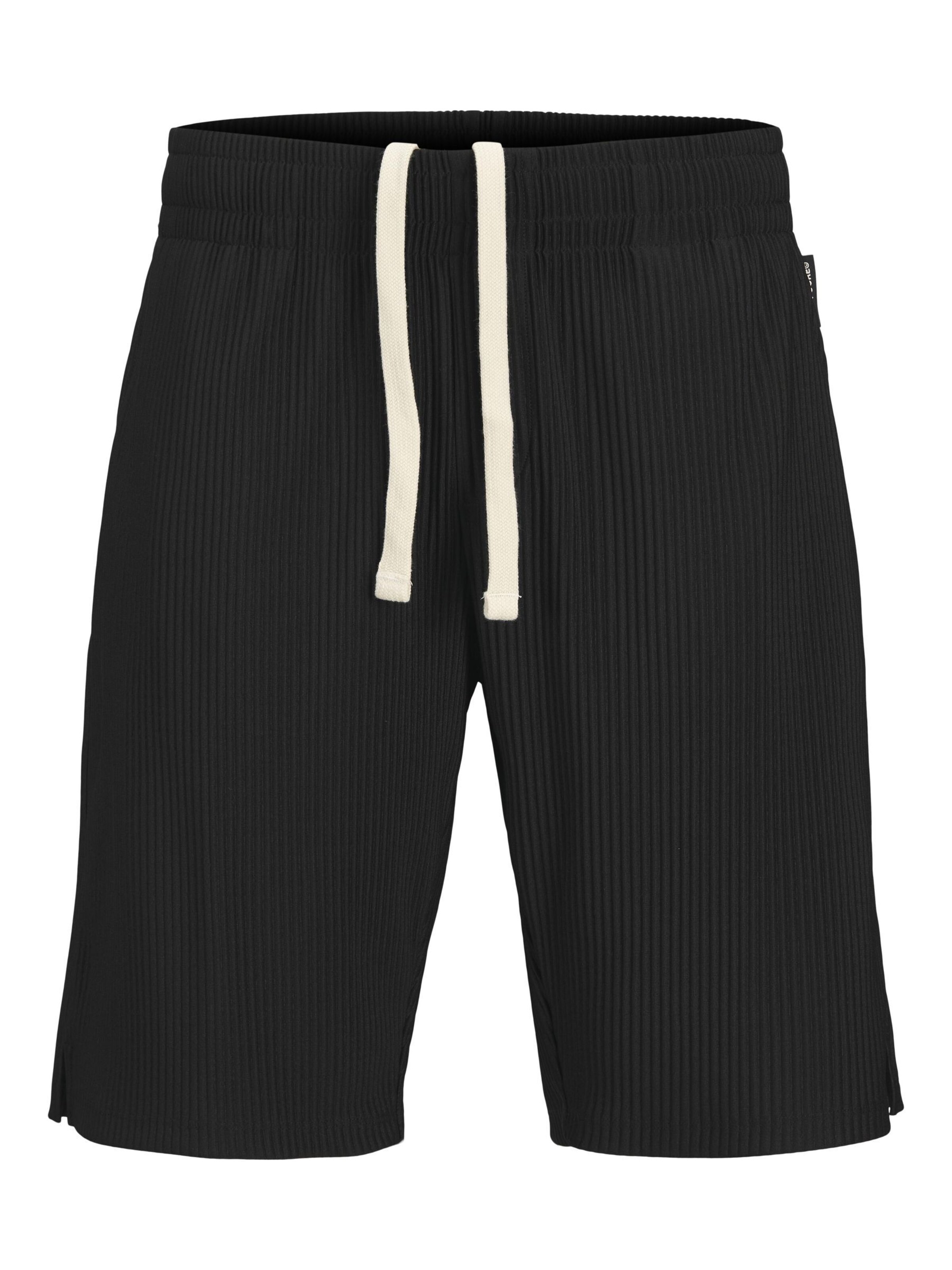 Loosefit Pantalon 'JPSTKARL' JACK & JONES en noir : devant