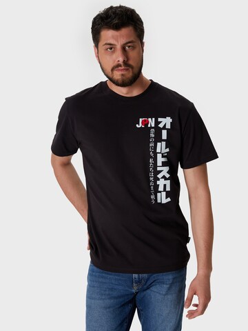 Oldskull Shirt 'Asian' in Schwarz: Vorderseite