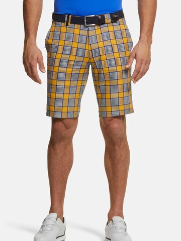 MEYER Slim fit Pants in Yellow: front
