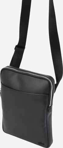 LACOSTE Crossbody bag in Black: front