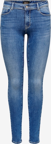 Skinny Jean 'Push' ONLY en bleu : devant