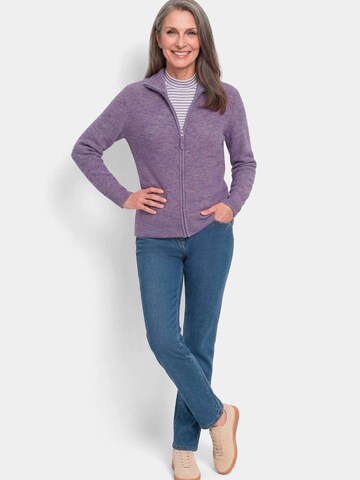 Goldner Knit cardigan in Purple