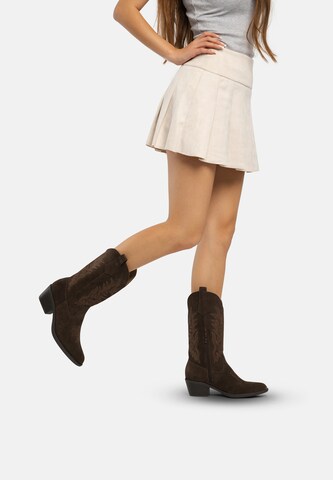 Salinyang Comwboystøvler i brun