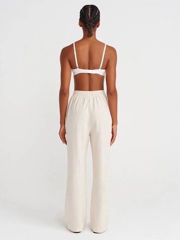 Dilvin Wide Leg Hose in Beige