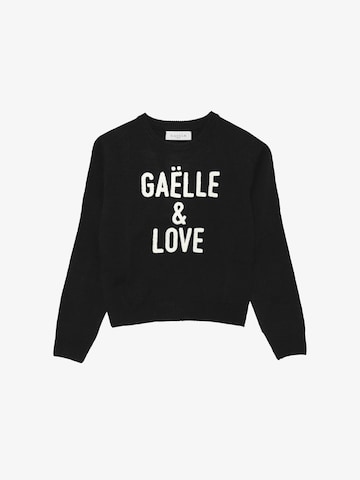 Gaelle Paris Pullover '&LOVE' in Schwarz: Vorderseite