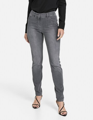 GERRY WEBER Slimfit Jeans in Grau: predná strana