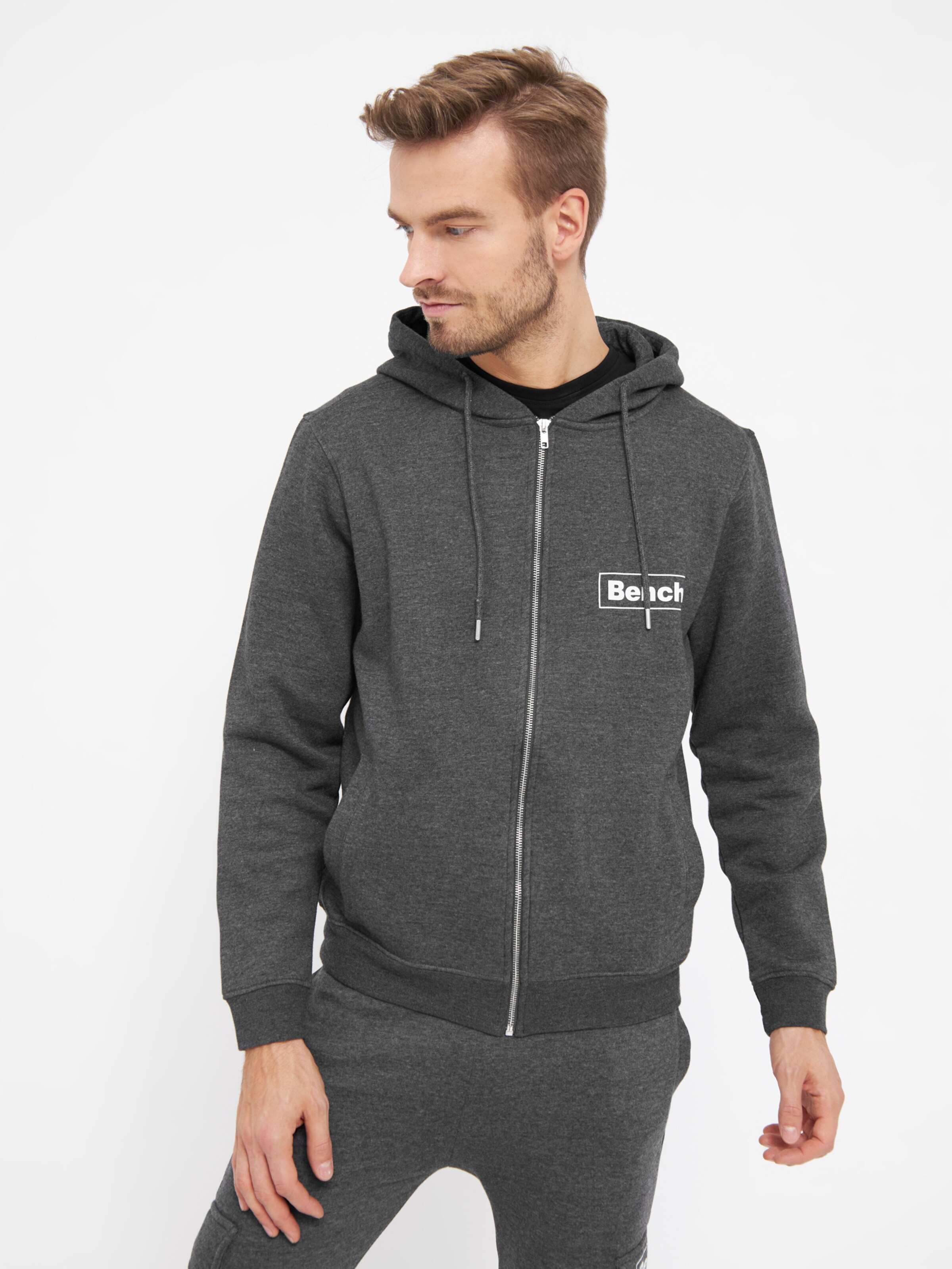 Männer Sweat BENCH Sweatshirt 'Irving' in Grau - NH93654 Männer Sweat BENCH Sweatshirt 'Irving' in Grau - NH93654