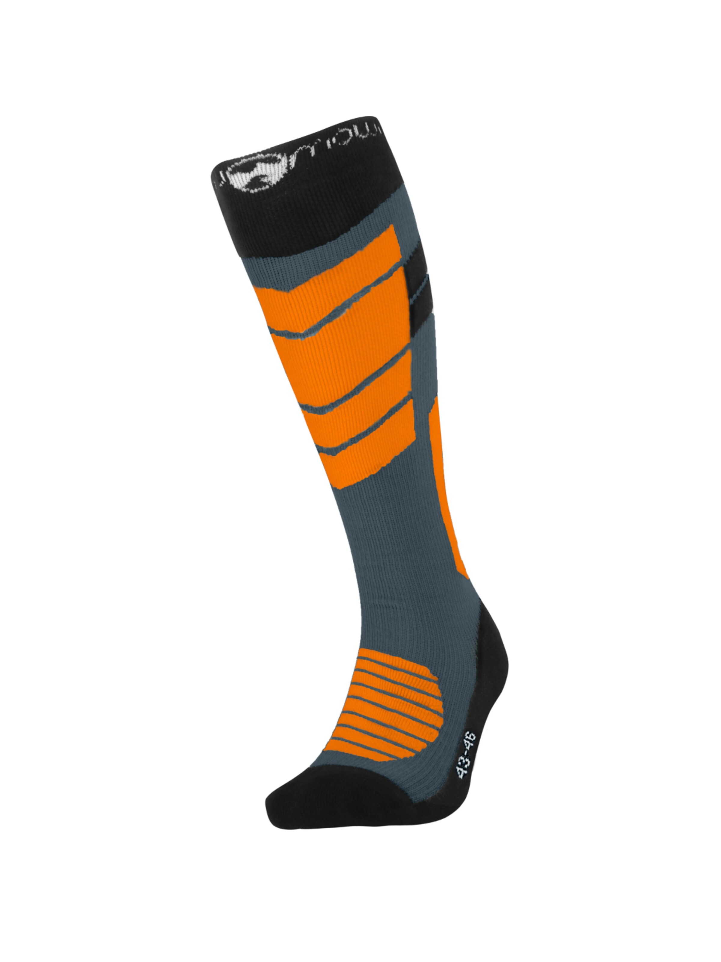 Calzino sportivo 'MowMow Ski Socks - Silver Ions - Antibacterial - Men - Women - Size 39-42 - Gray' di Mowmow in rosso: frontale