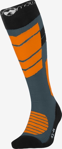Mowmow Sportsokken 'MowMow Ski Socks - Silver Ions - Antibacterial - Men - Women - Size 39-42 - Gray' in Rood: voorkant