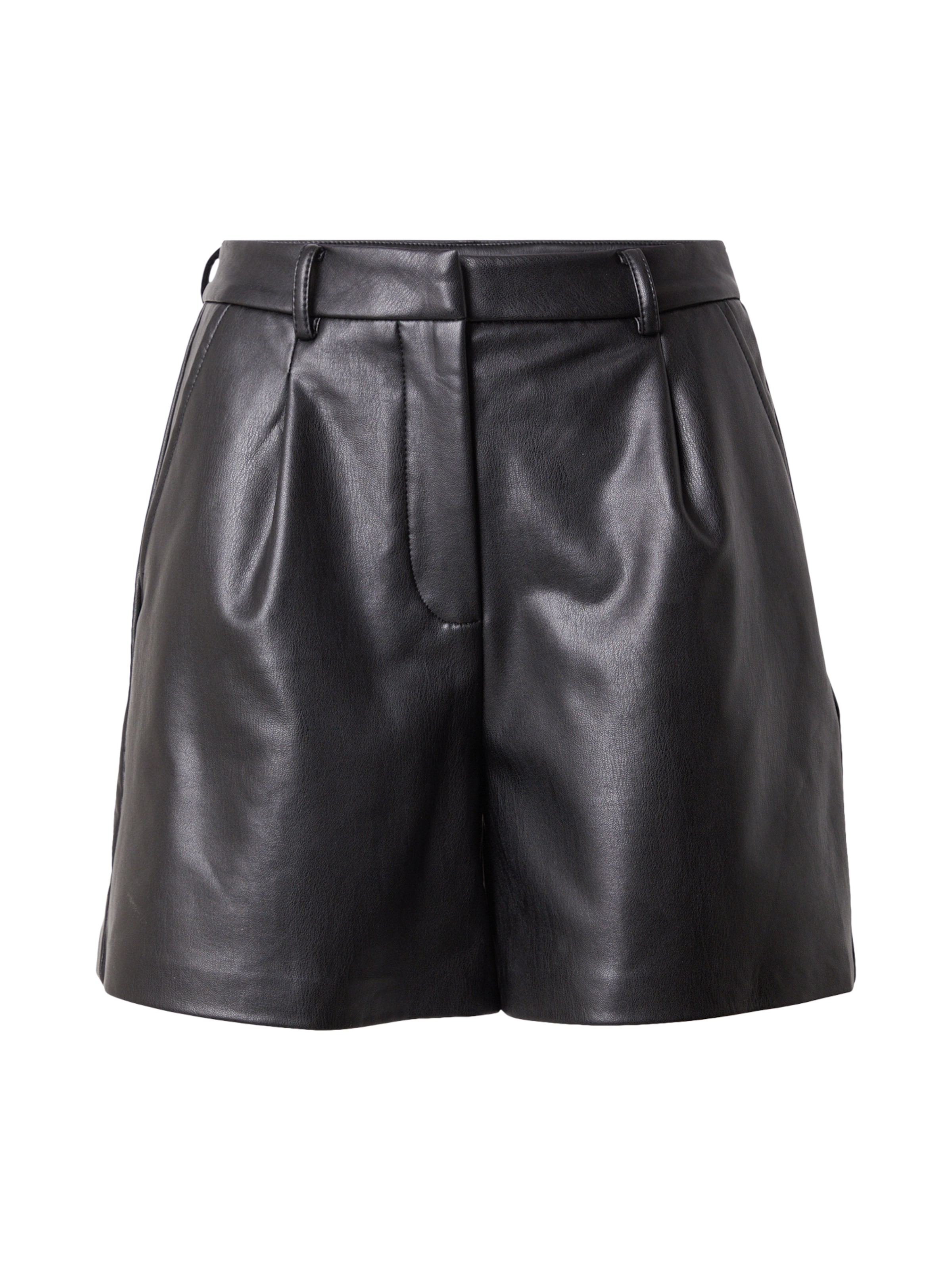 ONLY Regular Pleat-Front Pants 'ONLPenny' in Black: front