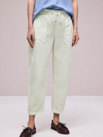 STREET ONE Barrel Pants in White: front