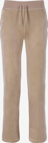 Juicy Couture Regular Broek 'Del Ray' in Beige: voorkant