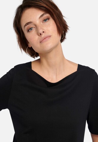 Green Cotton T-Shirt in Schwarz