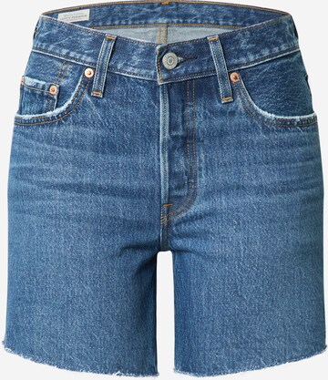 LEVI'S ® Regular Jeans '501 Rolled Short' in Blauw: voorkant