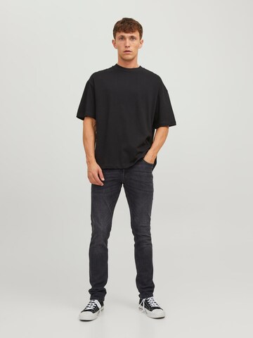 JACK & JONES - Slimfit Calças de ganga 'Glenn' em preto