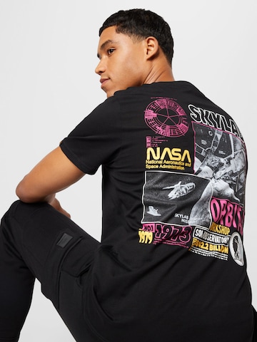 T-Shirt 'Skylab' ALPHA INDUSTRIES en noir