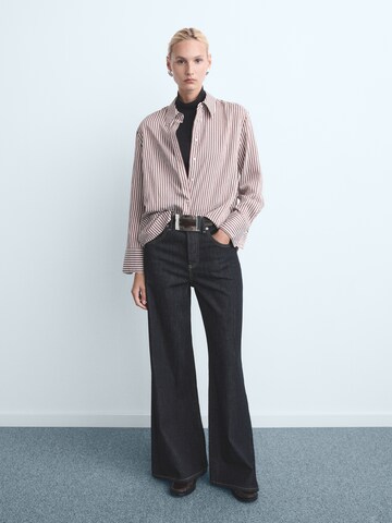 MANGO Широки крачоли Дънки 'Seattle' в синьо