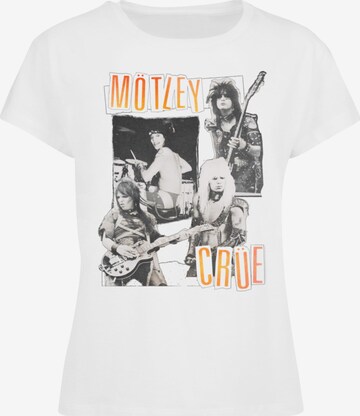 Merchcode Shirt 'Motley Crue - Vintage Punk' in White: front