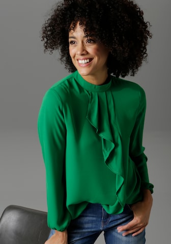 Aniston CASUAL Bluse in Grün: Vorderseite