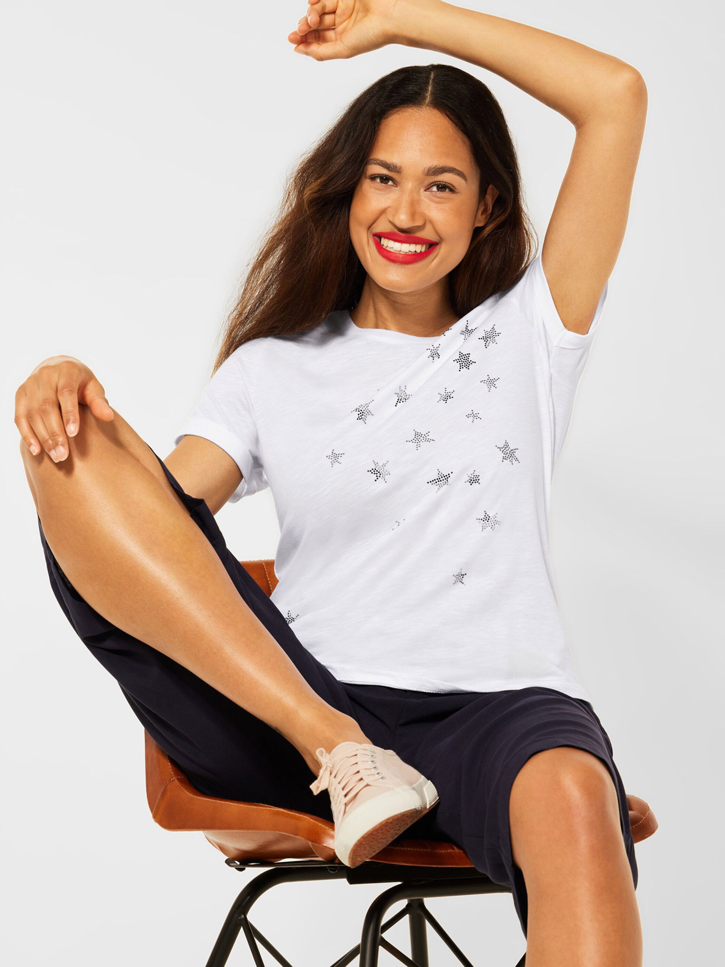 Frauen Shirts & Tops STREET ONE T-Shirt in Weiß - CM81947 Frauen Shirts & Tops STREET ONE T-Shirt in Weiß - CM81947