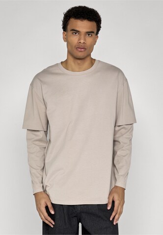 Urban Classics Regular fit Shirt in Grijs: voorkant