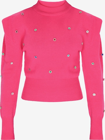 faina Pulóver - rózsaszín: elől