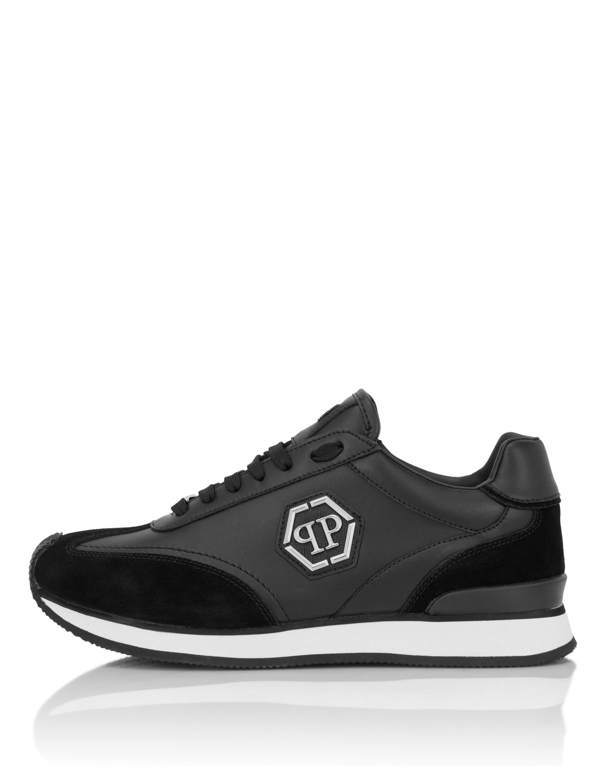 Sneaker bassa di Philipp Plein in nero: frontale