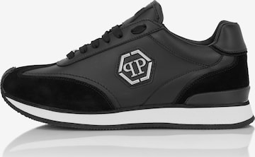 Sneaker bassa di Philipp Plein in nero: frontale