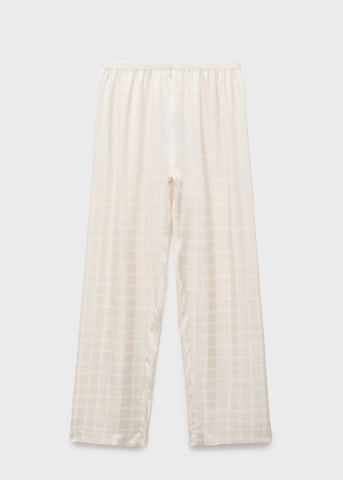 MANGO Pyjamahose 'Samui' in Beige