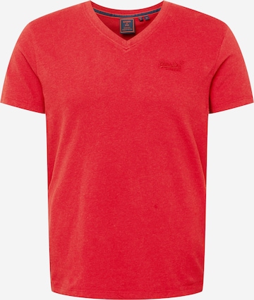 T-Shirt Superdry en rouge : devant