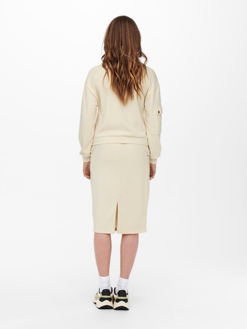 ONLY Sweatshirt 'GWEN' in Beige