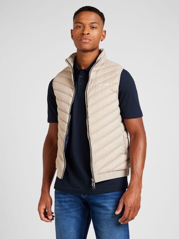 ARMANI EXCHANGE Vest in Beige: front