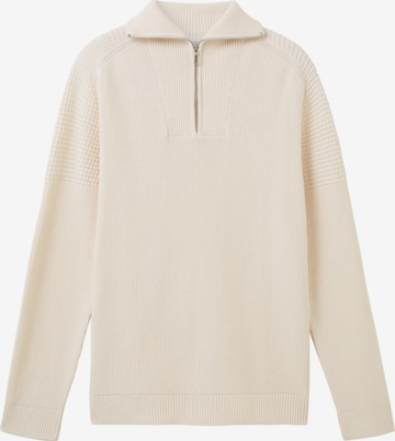 TOM TAILOR Sweater in Beige: front