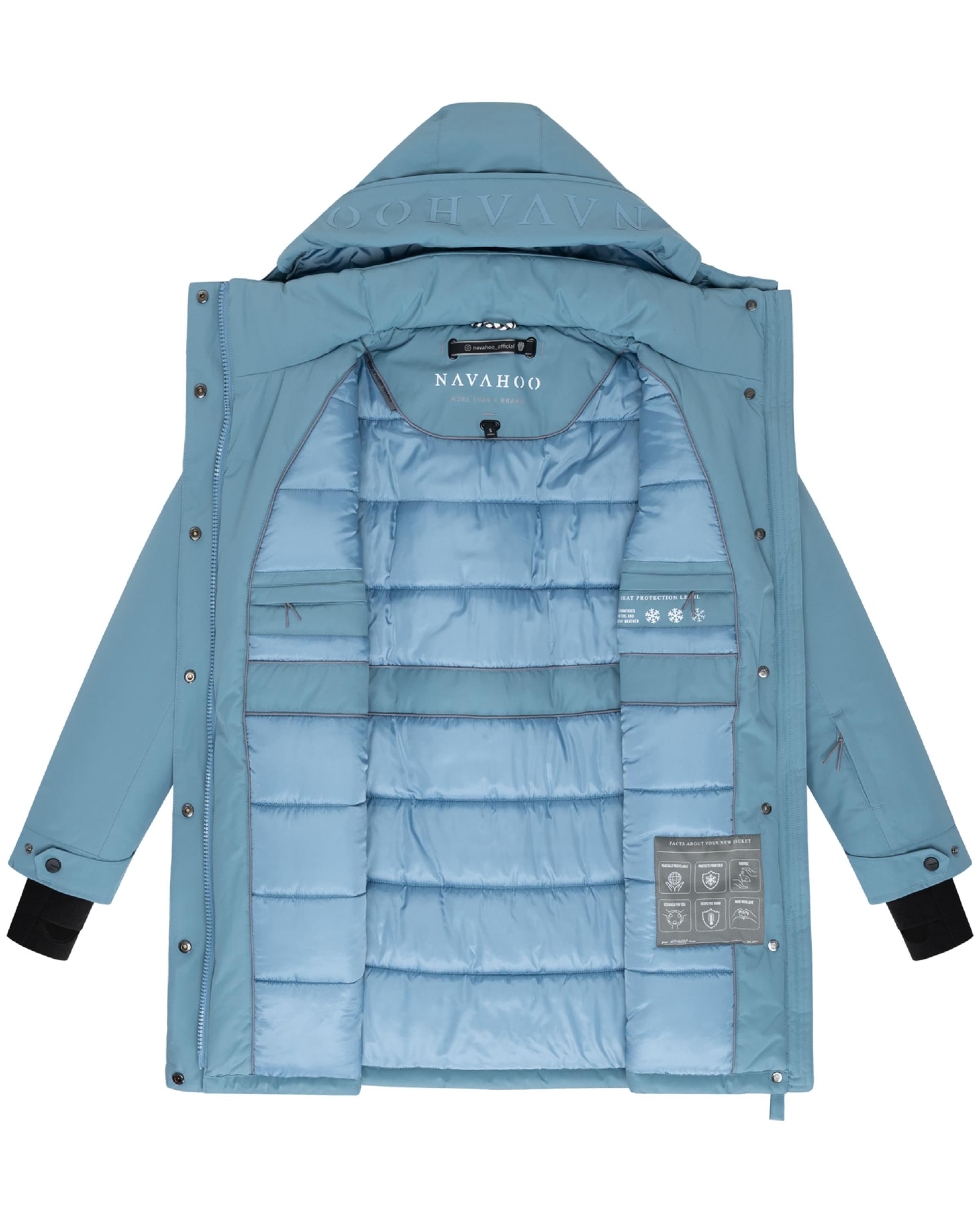 Manteau d’hiver 'Frostkuss 14' NAVAHOO en bleu