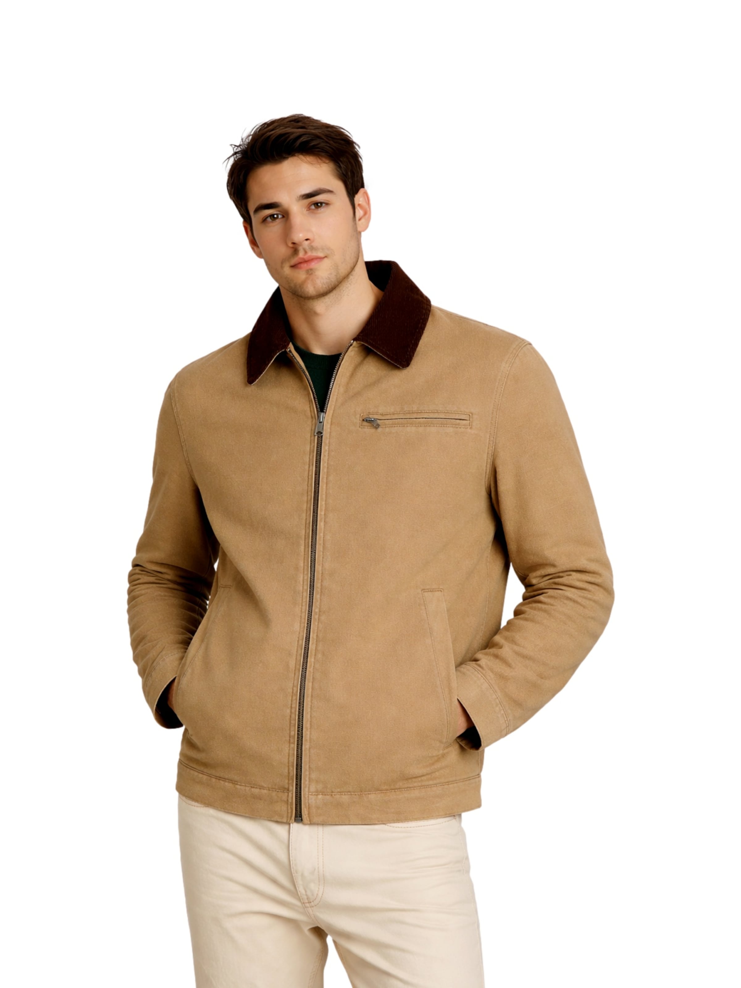 JACK & JONES - Chaqueta de entretiempo 'JORChamberi' en marrón: frente