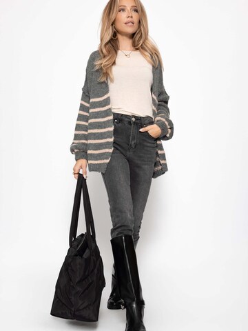 SASSYCLASSY Oversized Cardigan in Grey