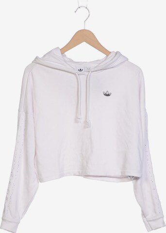 ADIDAS ORIGINALS Sweatshirt & Zip-Up Hoodie in XS in White: front