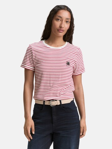 TOM TAILOR Shirt in Rood: voorkant