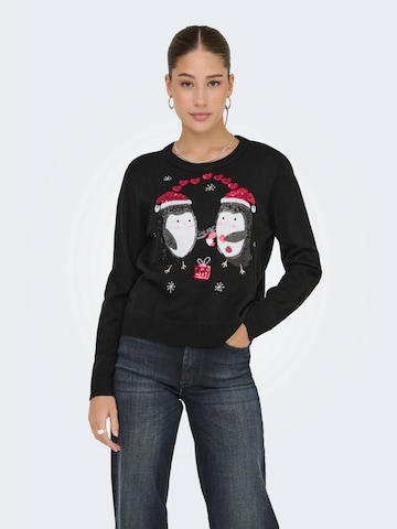 ONLY Свитер 'ONLXMAS SHINE' в Черный