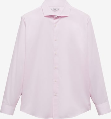 MANGO MAN Slim fit Overhemd 'Lakecity' in Roze: voorkant