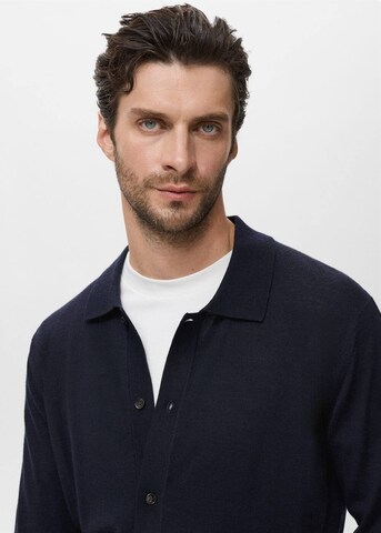 MANGO MAN Knit Cardigan 'Willyo' in Blue