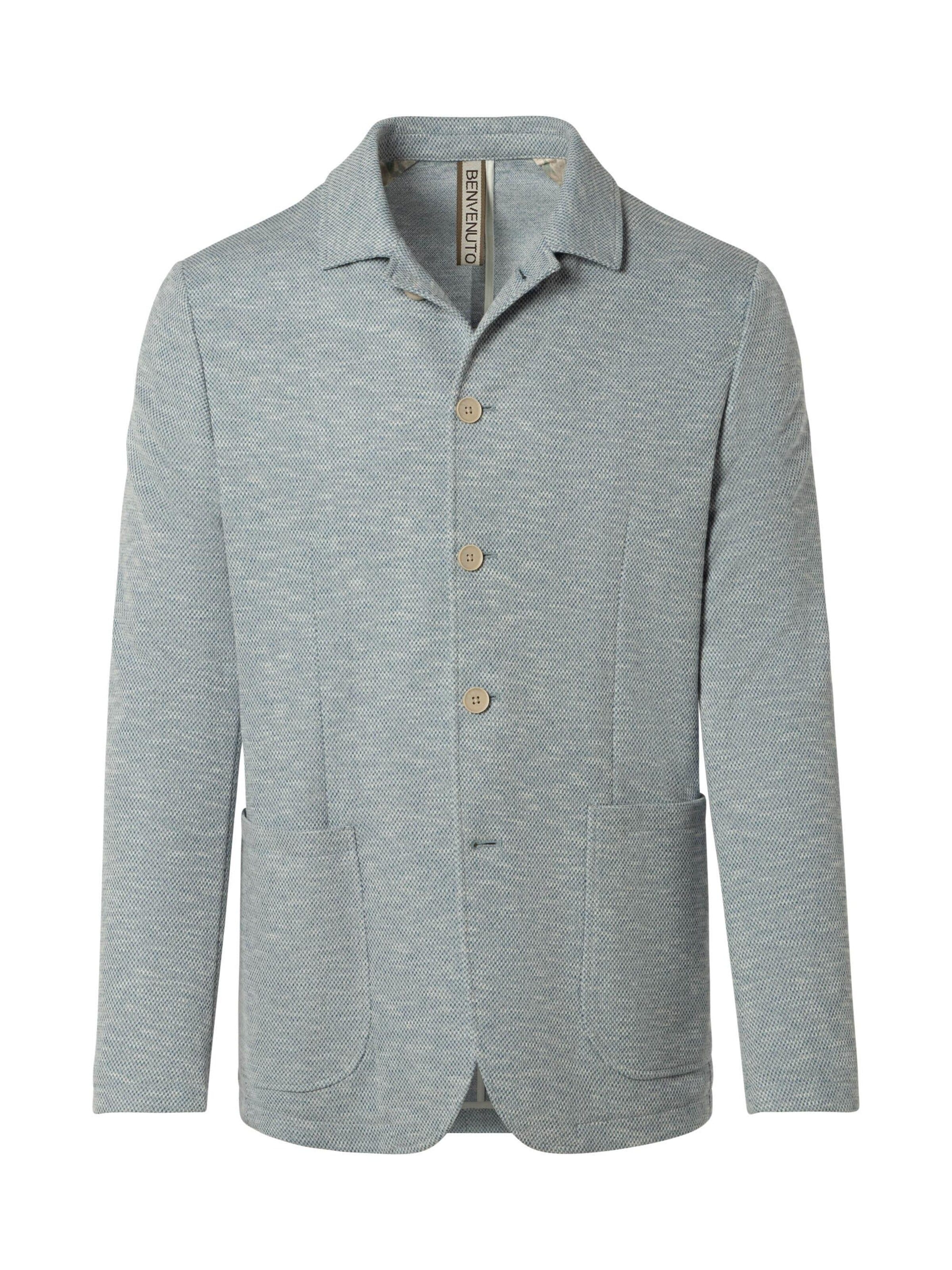 Coupe regular Veste de costume BENVENUTO en bleu : devant